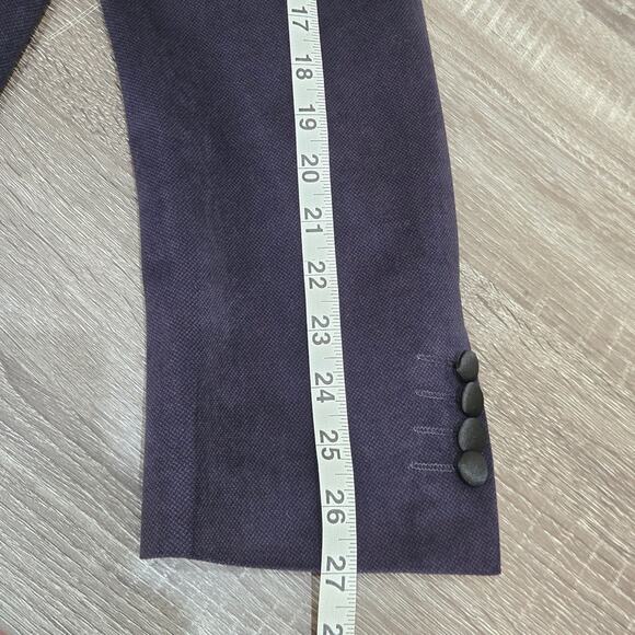 Paisley & Gray Slim Fit Purple Blazer with Black Lapel 44R - Picture 11 of 11
